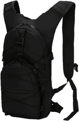 1PC Hiking Backpack Bike Backpack Walking Backpack 15L Camouflage Casual Waterproof Multi-Pocket Tactical Sport Travel Trekking Bag Army Backpack for Men and Women Black, Hiking Backpack