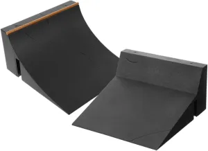 2pcs Finger Skateboard Ramp Skate Park Props for Finger Skating Training Complete Layout Slide Sturdy Reusable for Enhanced Skill Development