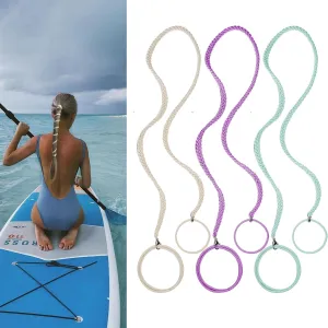 3 Packs 25" Spiral Hair Tie Sprots Ponytail Holders, Elastic Braided Hair Ties No Damage, Pony Tail Wrap for Long Hair for Gym, Swimming, Diving Blonde Green Purple