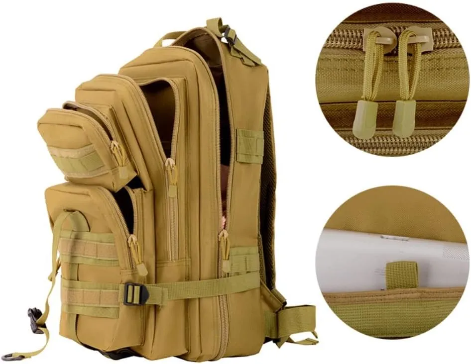35L Waterproof Hiking Tactical Backpack Lightweight & Ergonomic Design for Camping, Trekking, Outdoor Adventures (Russian Camo)
