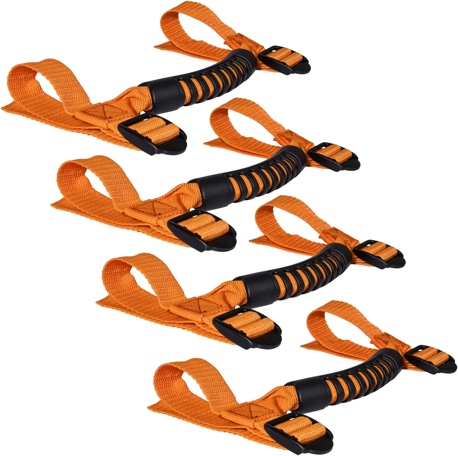 4 x Roll Bar Grab Handles Grip Handle for Jeep Wrangler YJ TJ JK JKU JL JLU Sports Sahara Freedom Rubicon X & Unlimited 1955-2024 2025 (Orange)