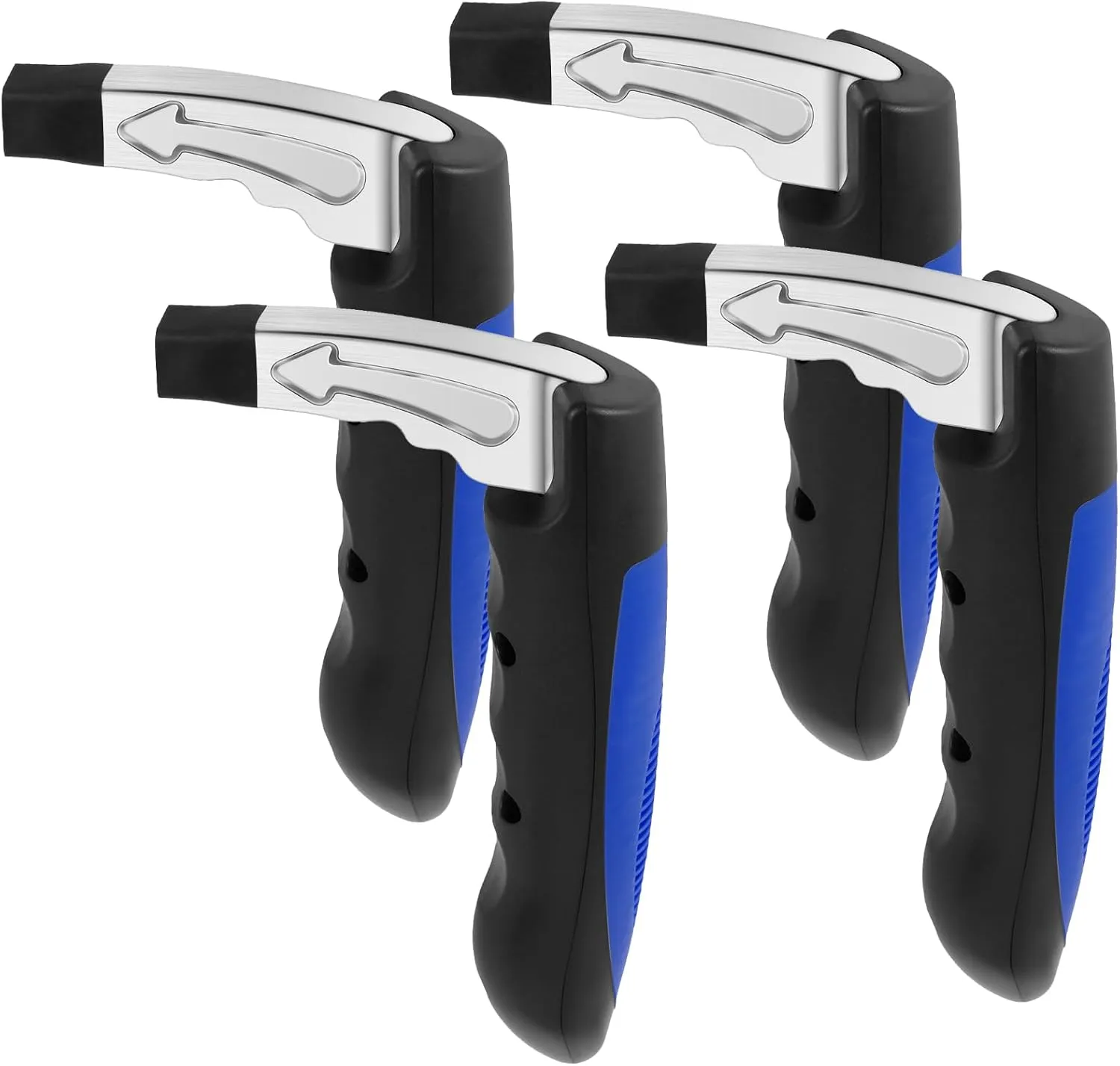 4Pack Car Support Handle Assist, 3 in 1 Emergency Tool, Auto Cane Car Grab Handle, Portable Car Assist Handle for for Elderly Handicap Getting in and Out of Car (Blue)