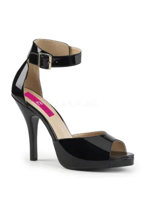 5" Heel, 1/2" PF Closed Back Sandal W/ Buckled Ankle Strap