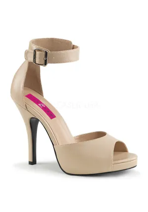 **5" Heel, 1/2" PF Closed Back Sandal W/ Buckled Ankle Strap