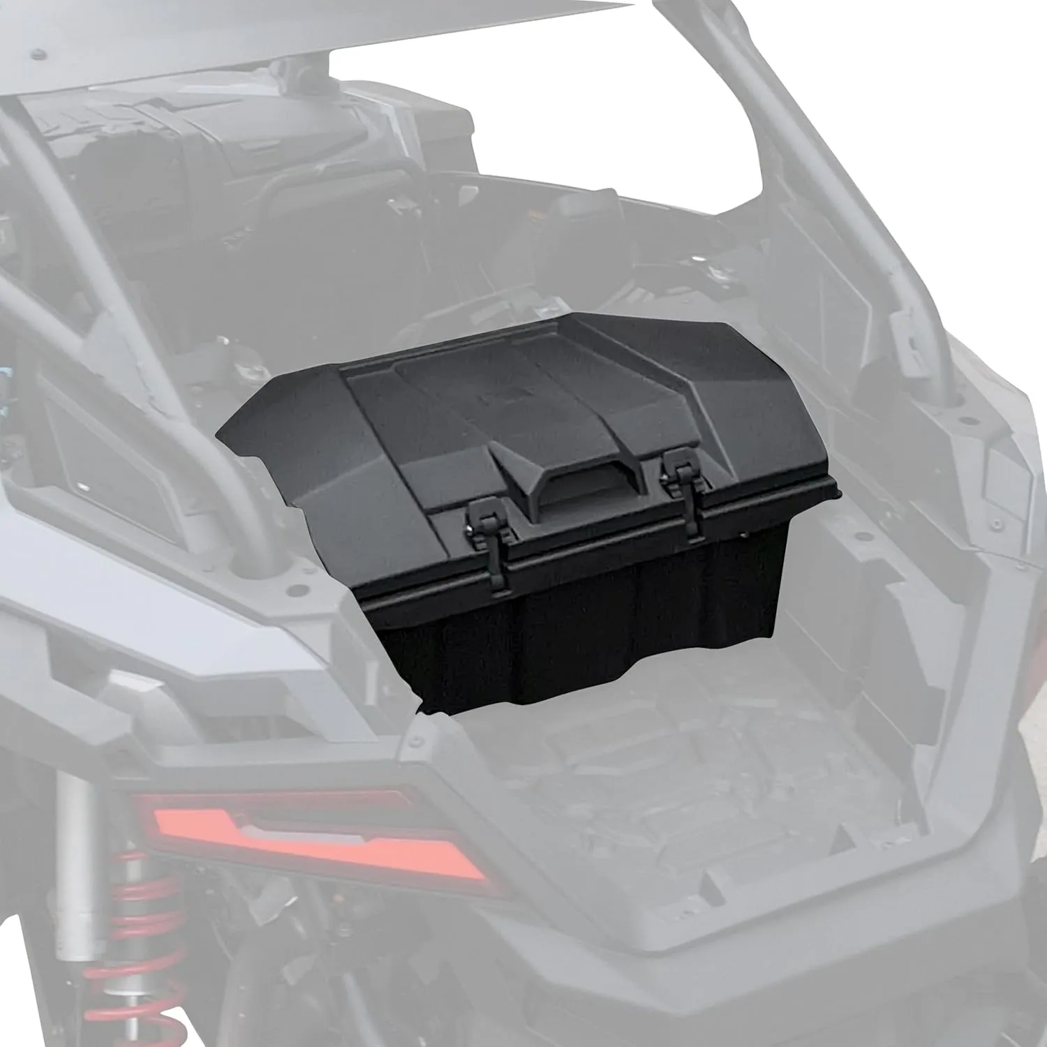 60QT UTV Cargo Box for RZR Pro R 2022 , Rear Water Resistant Forward Cargo Bed Storage Bin Tool Box for Polaris RZR Pro R/ R4 2022 2023 2024 2025 Accessories, Replacement OEM # 2884235