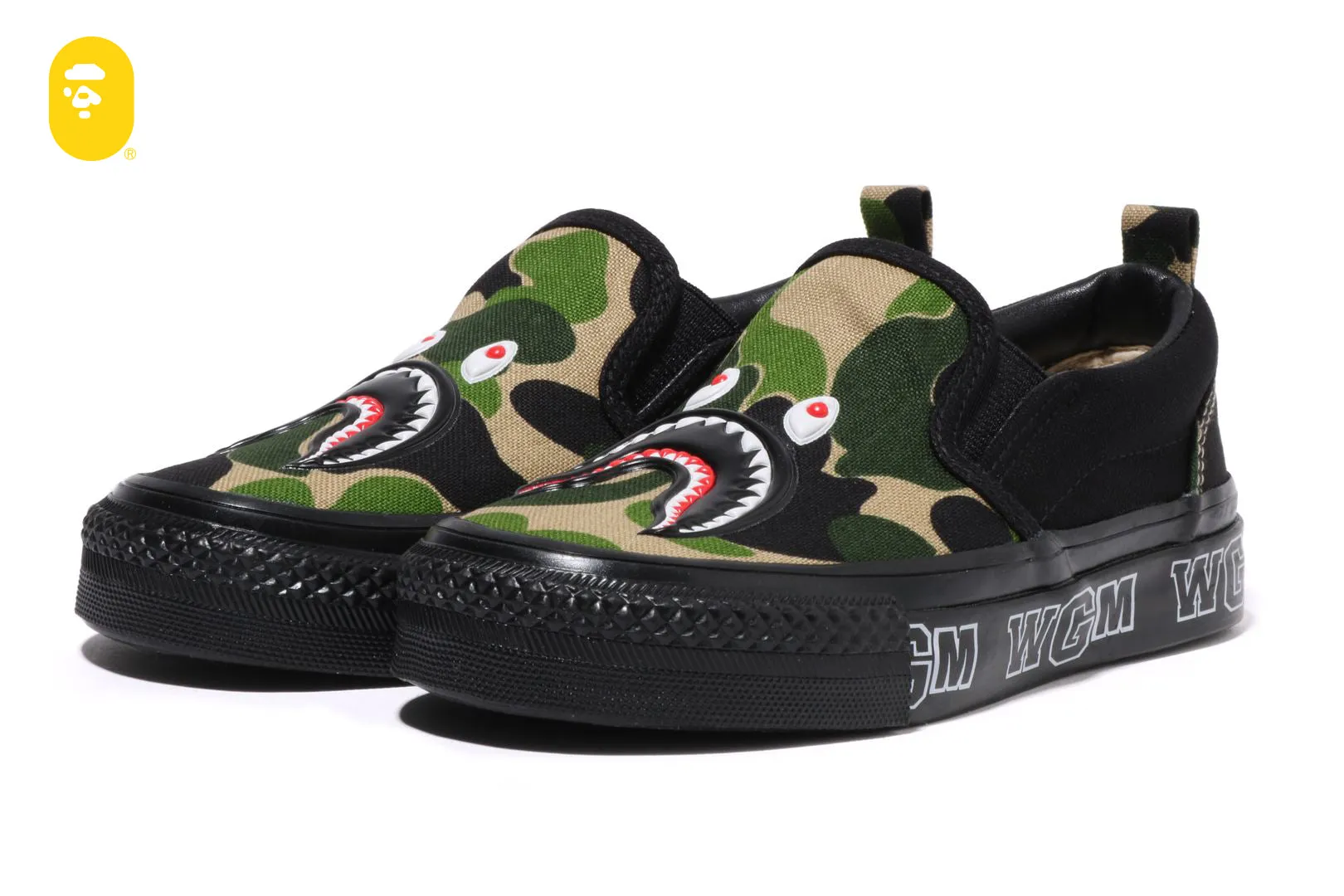 ABC CAMO SHARK PATCH SLIP ON