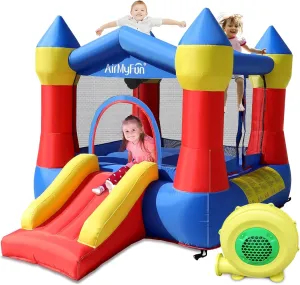 AirMyFun Toddler Bounce House with Blower for Kids 3-8, Inflatable Bouncy Jumping Castle with Slide, Indoor/Outdoor Jump Bouncer House, 82011A