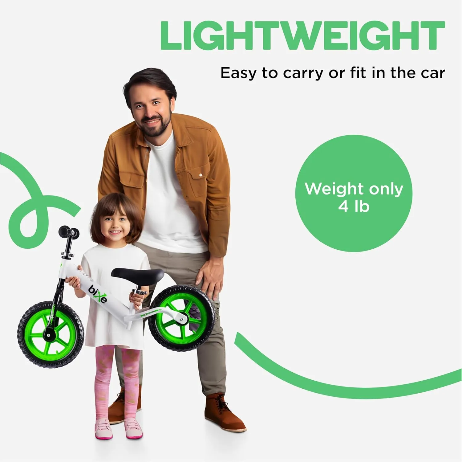 Aluminum Balance Bike for Kids and Toddlers - (Lightweight - 4LBS) - Toddler Bike - No Pedal Sport Training Bicycle - Bikes for 18 Months to 2, 3, 4, 5, 6 Year Old - Green