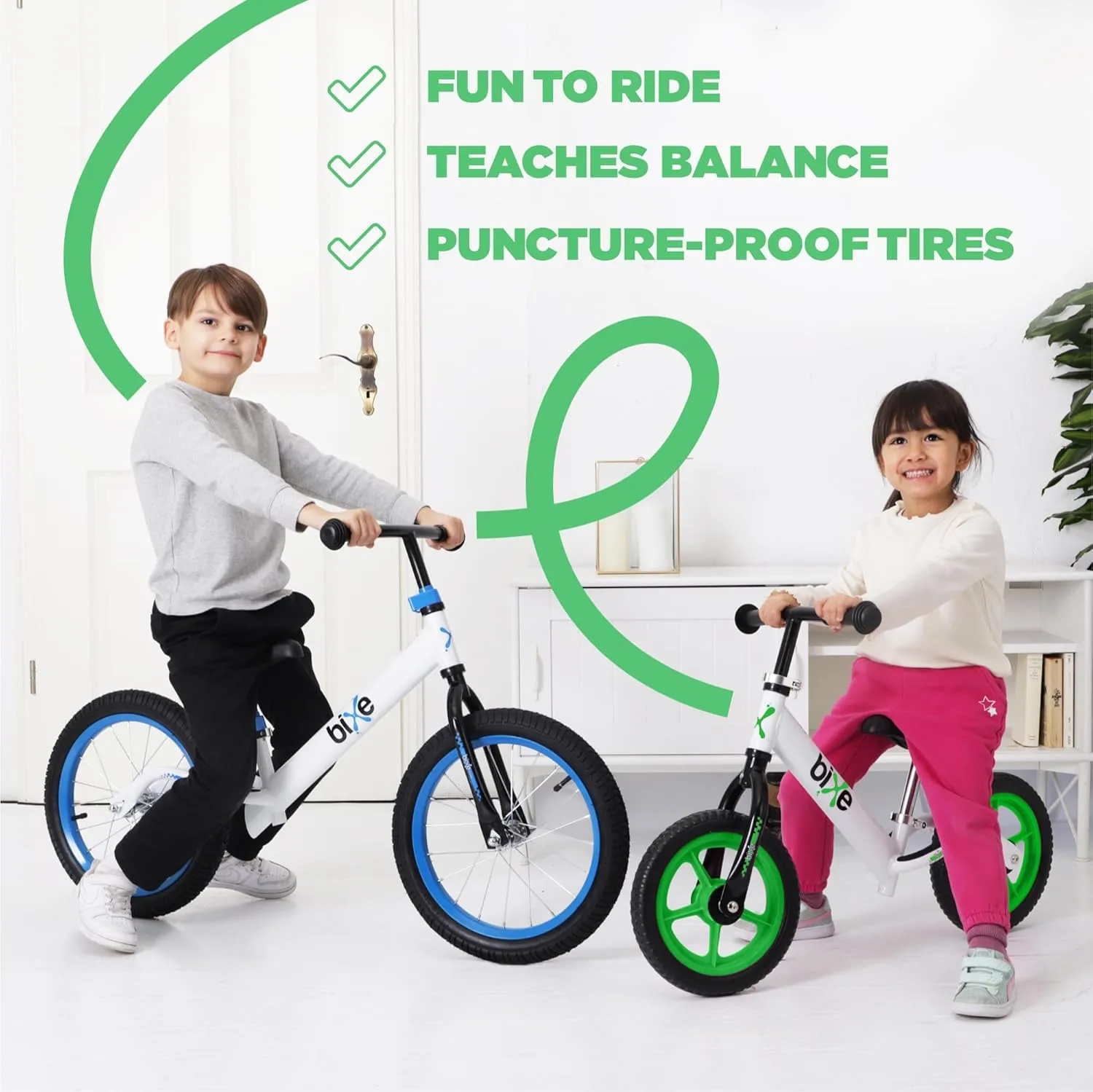 Aluminum Balance Bike for Kids and Toddlers - (Lightweight - 4LBS) - Toddler Bike - No Pedal Sport Training Bicycle - Bikes for 18 Months to 2, 3, 4, 5, 6 Year Old - Green
