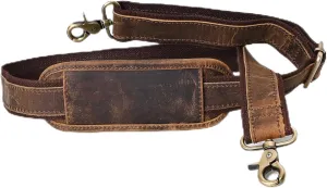 Autentico Premium Tan Leather Travel Bag Strap Adjustable Replacement Shoulder Strap Extra Wide Padded Design for Weekenders, Carry-Ons, Duffels Genuine Leather Comfort