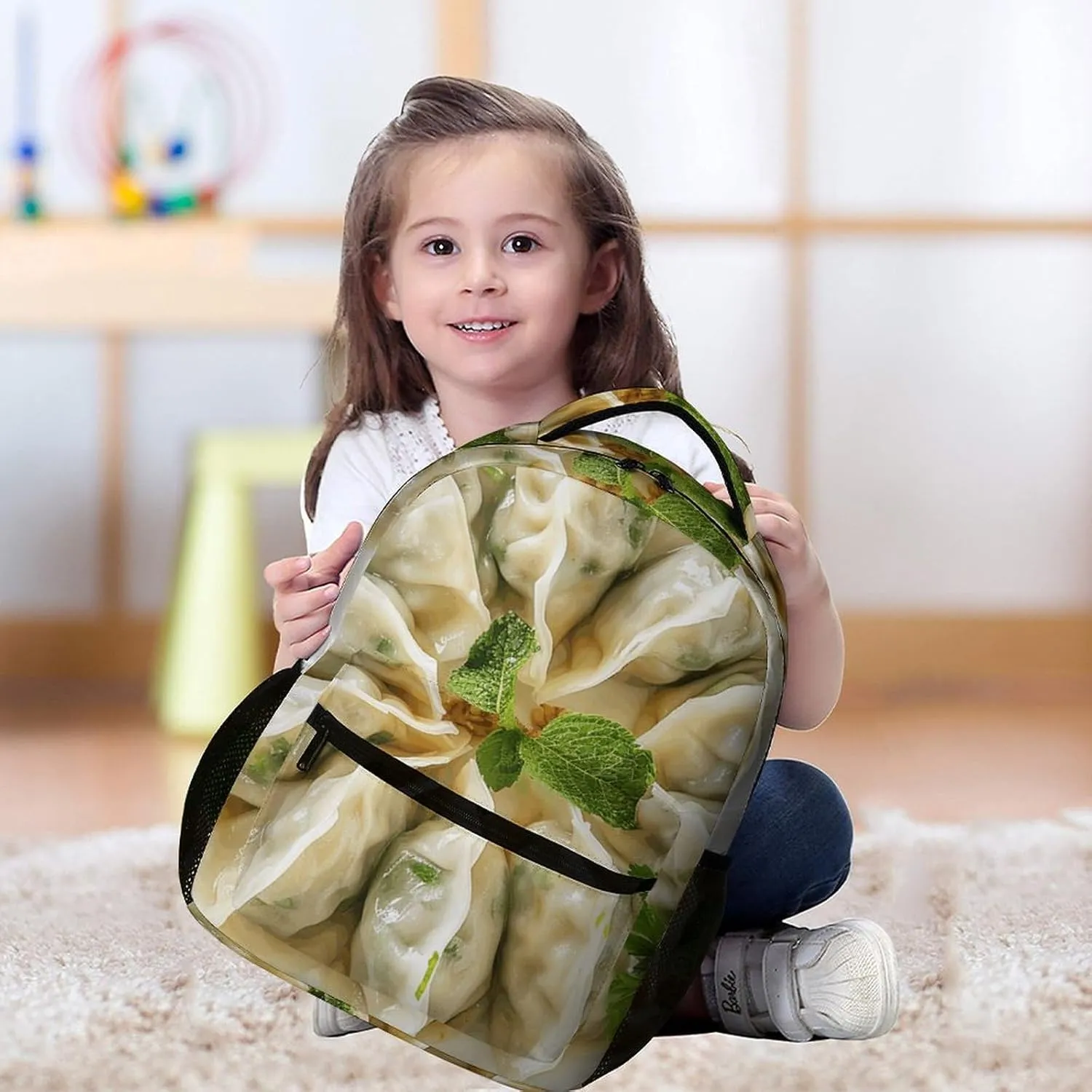 Backpack for Men Women Laptop Backpack A Plate of Dumplings Casual Daypack Laptop Bag for Travel