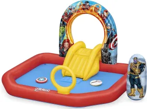 Bestway Marvel's Avengers Assemble Kids Inflatable Water Play Center | Outdoor Summer Pool Toy for Children Ages 2 