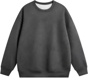 Big and Tall Shirts for Men 2024 Fashion Long Sleeve Solid Crewneck Sweatshirt No Hoodies Casual Loose Pullover
