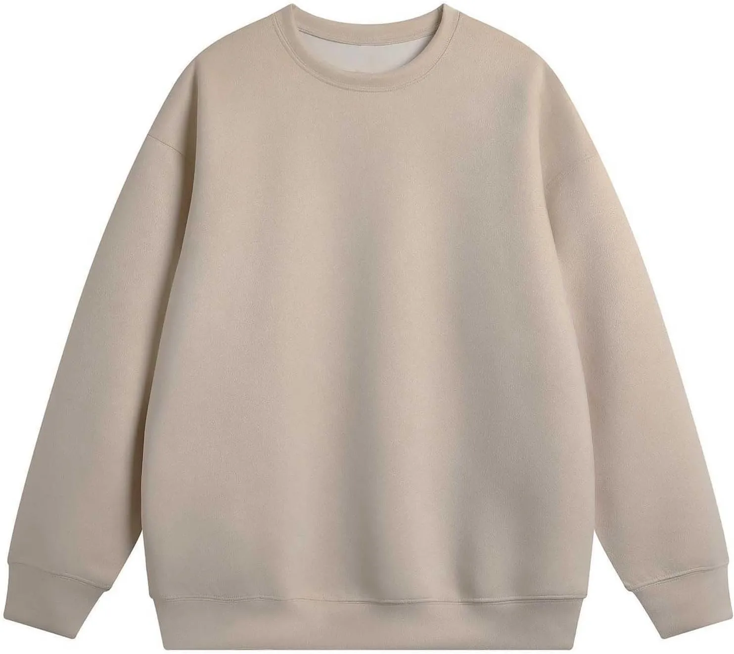 Big and Tall Shirts for Men 2024 Fashion Long Sleeve Solid Crewneck Sweatshirt No Hoodies Casual Loose Pullover