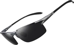 BIRCEN Polarized Carbon-Fiber Sunglasses for Men: Ultralight UV Protection Sun Glasses for Outdoor Sports Fishing Golf Hiking