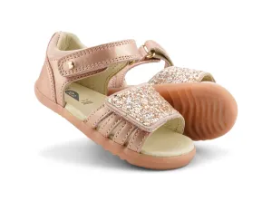 Bobux Rose Gold Sparkle Gem Sandal