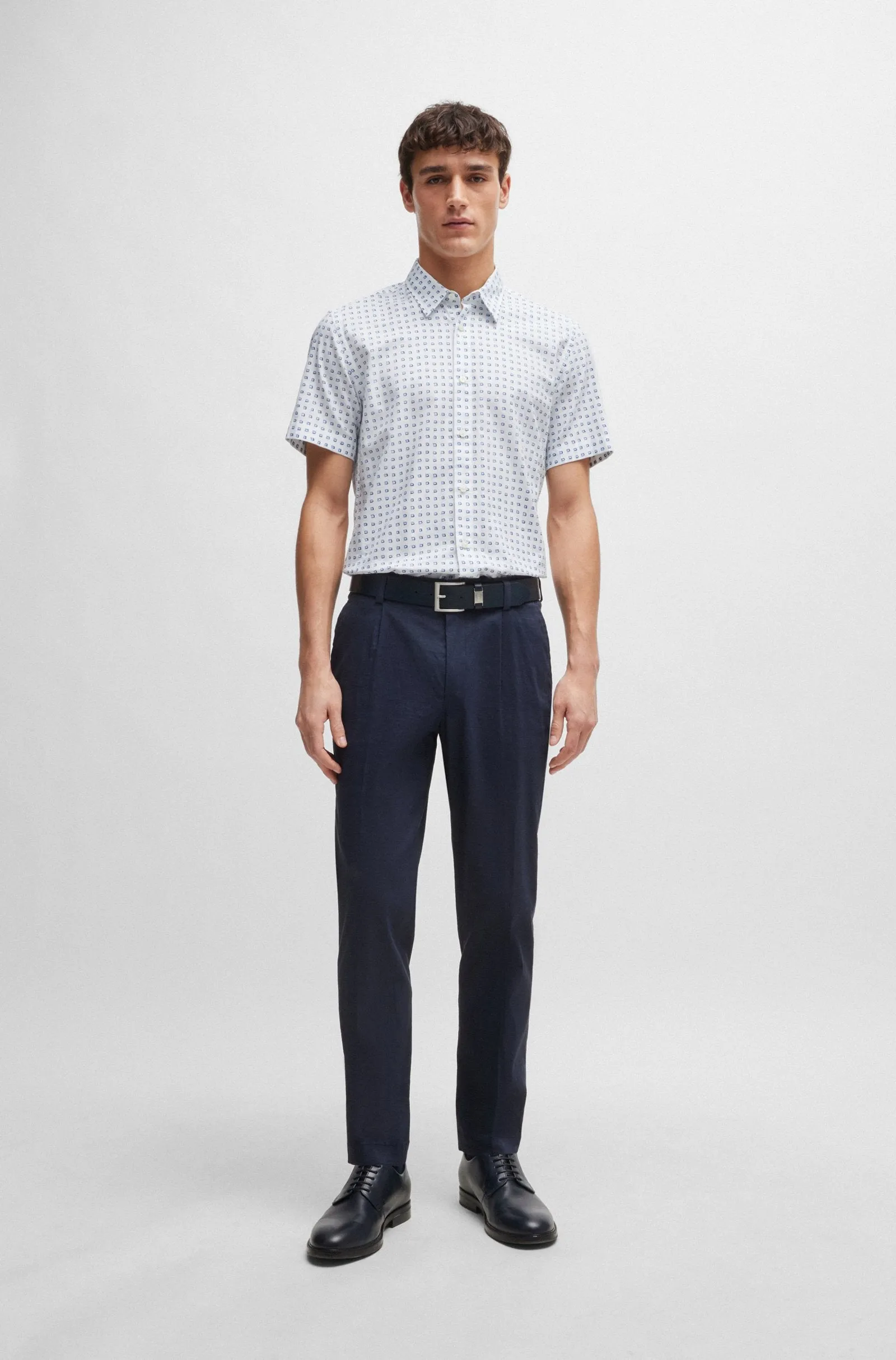 BOSS Casual Shirts Slim Fit in Cotton - S-ROAN-KEN-SH-C1-242 10259006 01-50513394