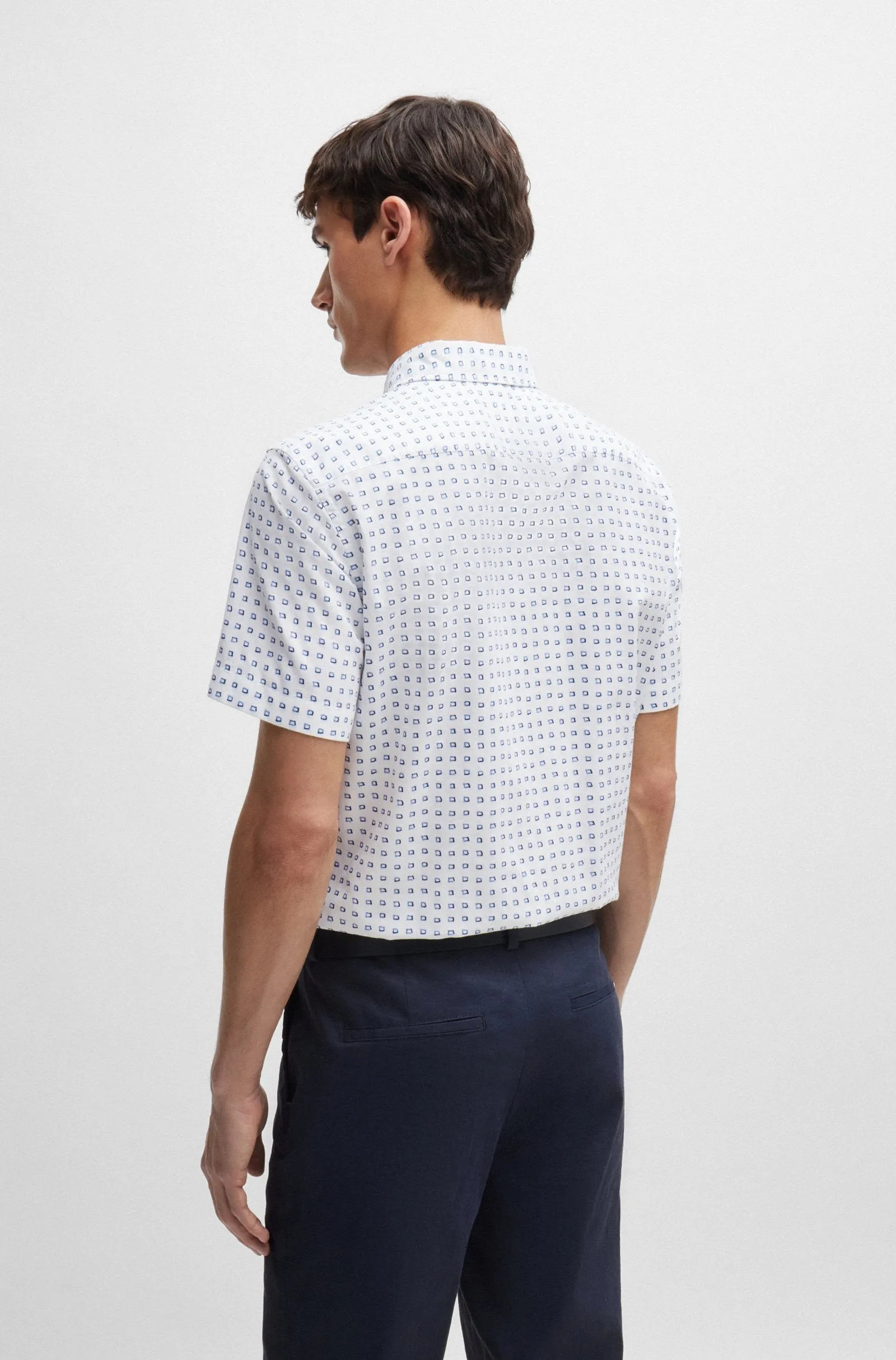 BOSS Casual Shirts Slim Fit in Cotton - S-ROAN-KEN-SH-C1-242 10259006 01-50513394