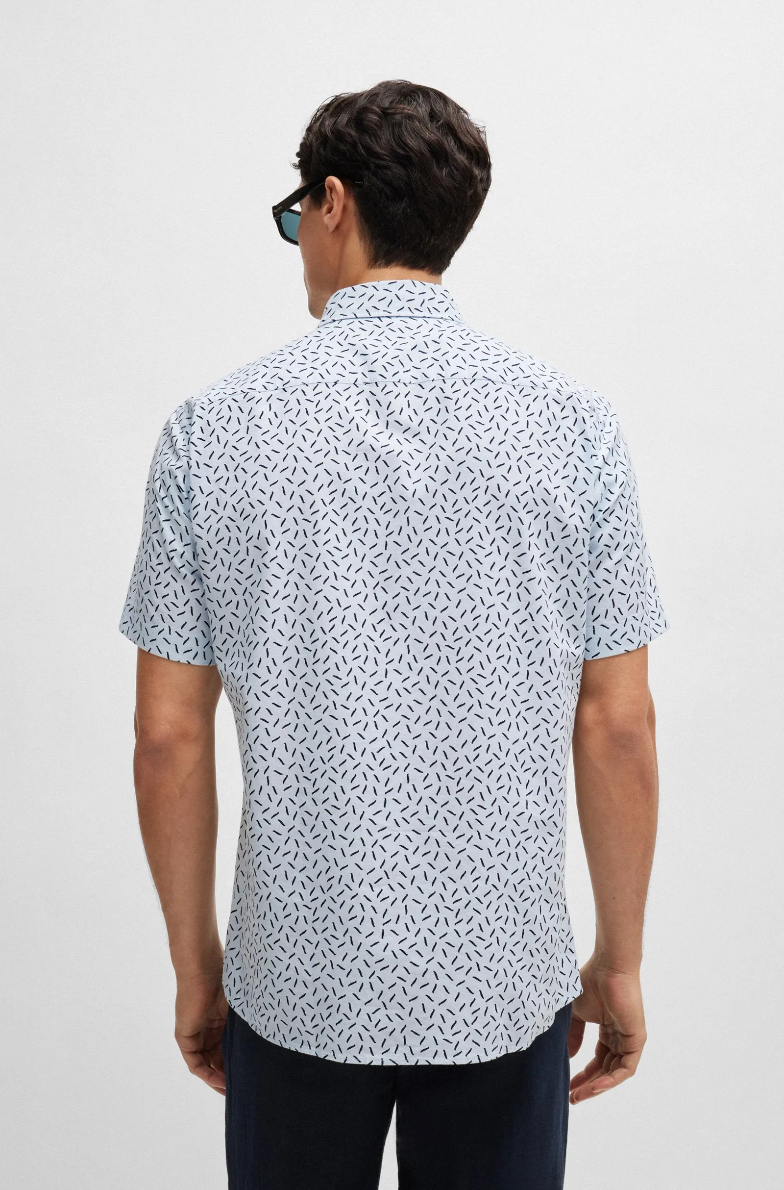 BOSS Casual Shirts Slim Fit in Cotton - S-ROAN-KEN-SH-C1-242 10259006 01-50513394