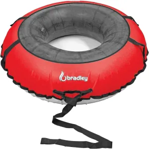 Bradley Colossal 60" Snow Tube with Slick, Heavy-Duty Bottom for Fast Sledding – Large Rubber Truck Tire Tube with Cover, 4 Handles, Patented Tow Strap and Made in USA