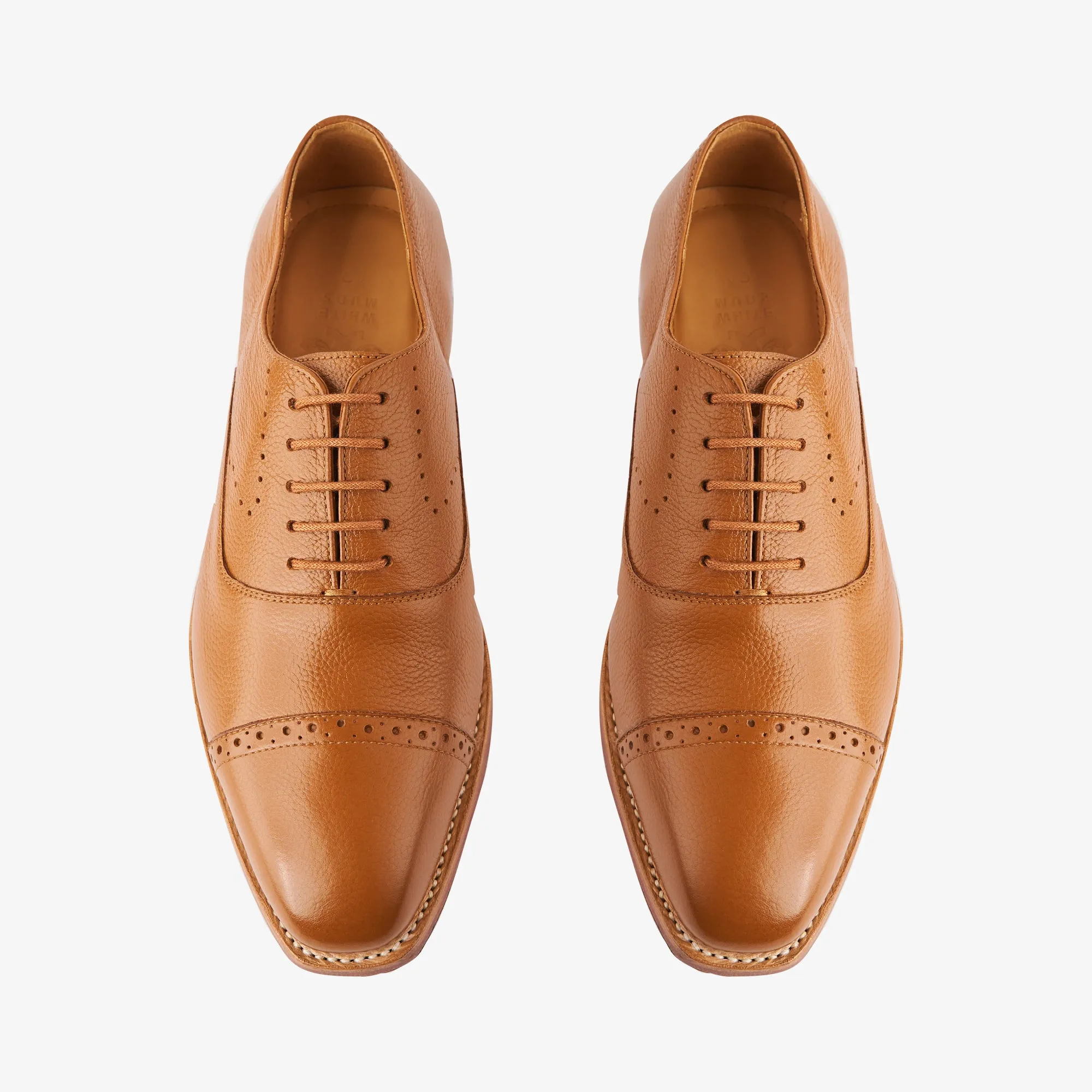 Bray Tan Milled Oxfords