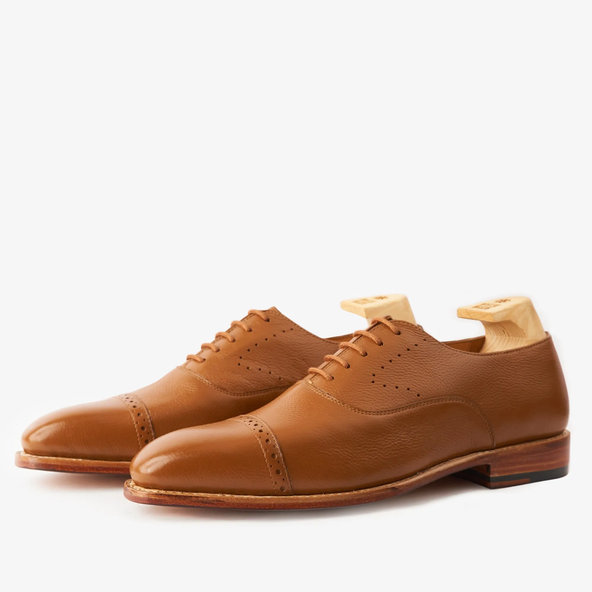 Bray Tan Milled Oxfords