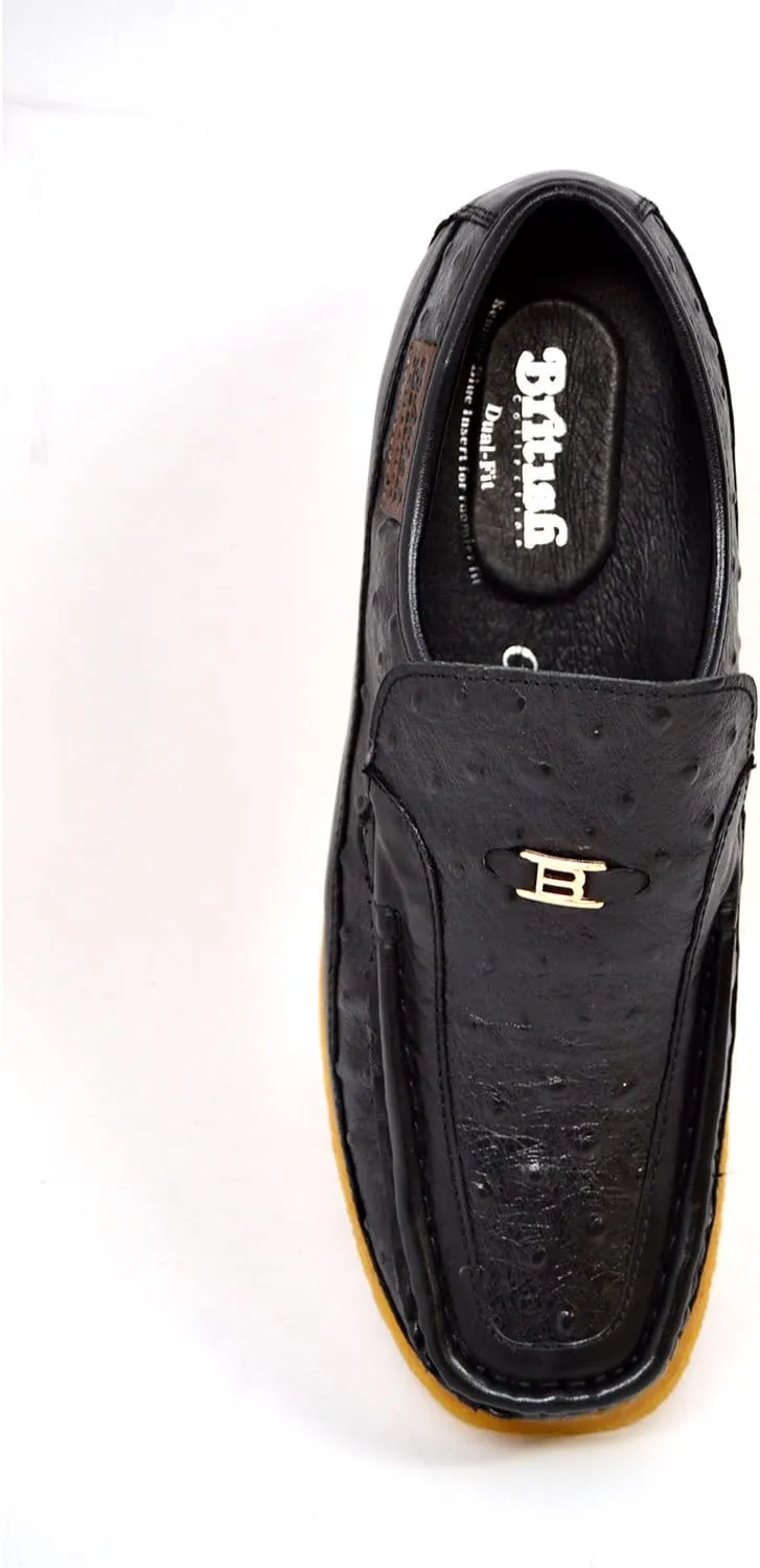 British Collection Harlem Ostrich & Leather Men Shoes