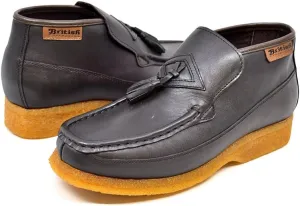 British Collection Men's Classic Three Quarters Slip on Leather Shoes