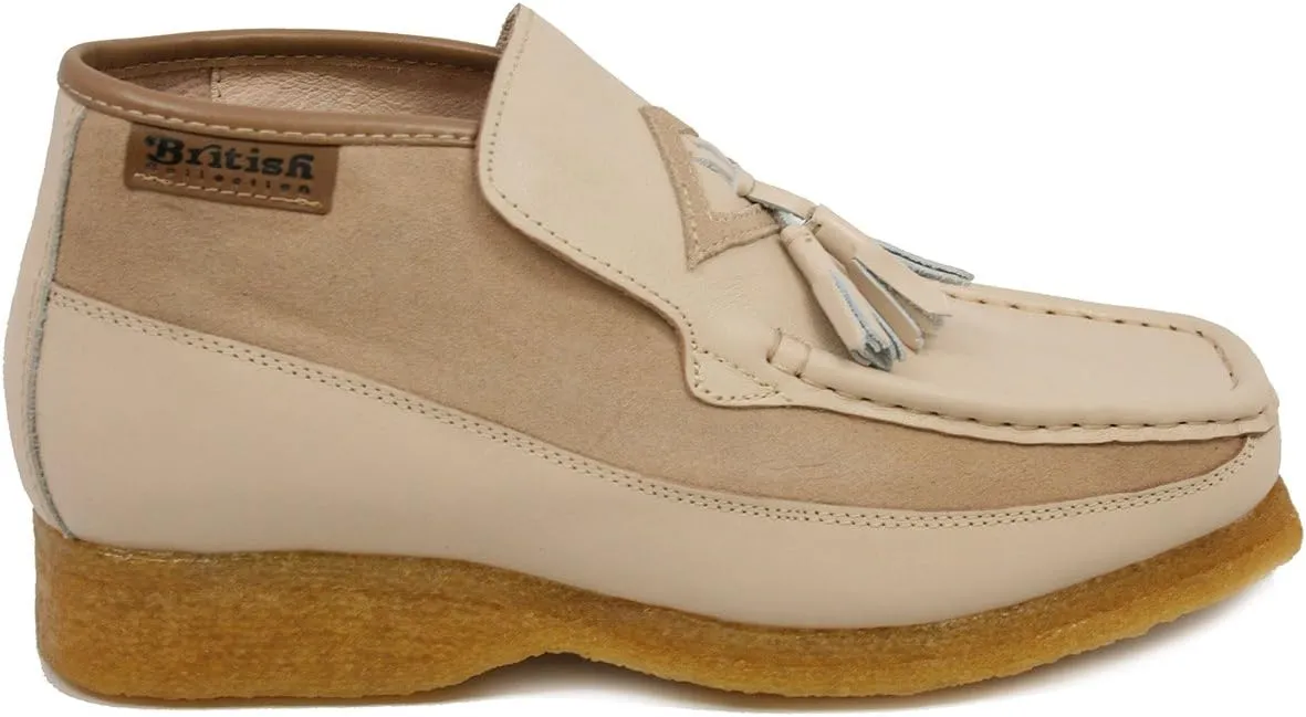 British Collection Men's Classic Three Quarters Slip on Leather Shoes