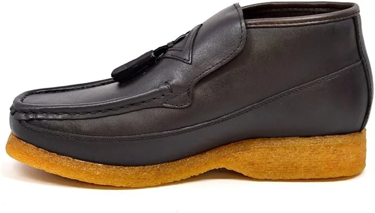 British Collection Men's Classic Three Quarters Slip on Leather Shoes