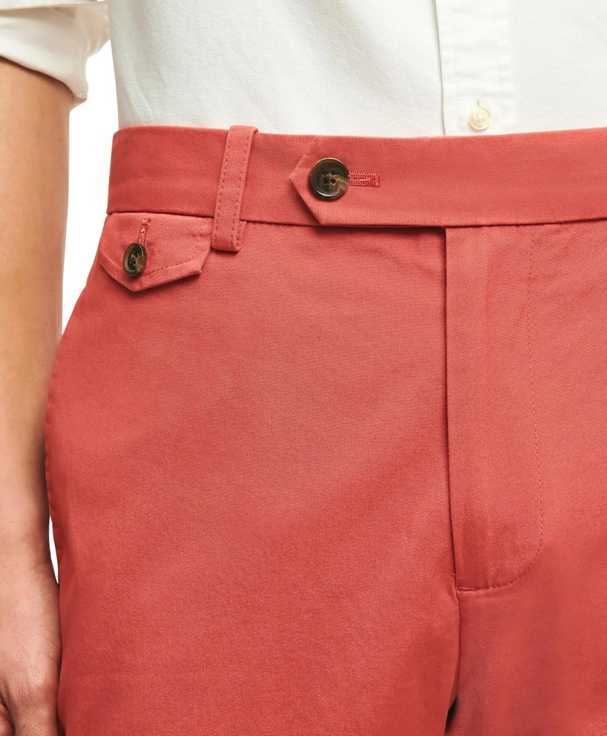 Brooks Brothers Men's Cotton Poplin Slim Fit Stretch Chino Pants