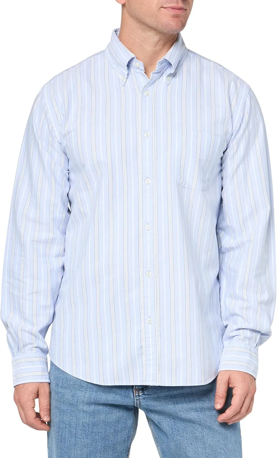 Brooks Brothers Men's Friday Oxford Long Sleeve Pattern Sport Shirt