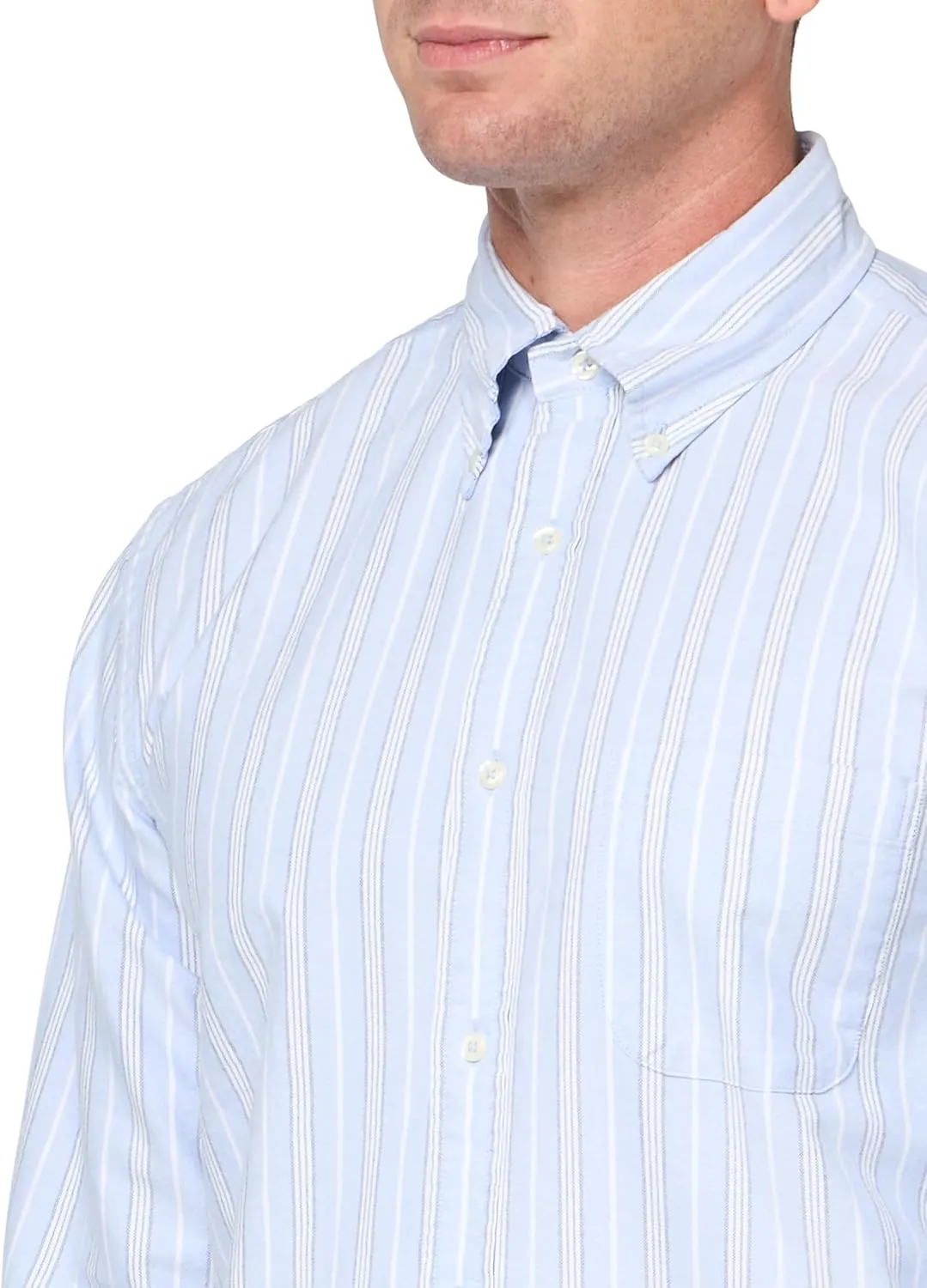 Brooks Brothers Men's Friday Oxford Long Sleeve Pattern Sport Shirt