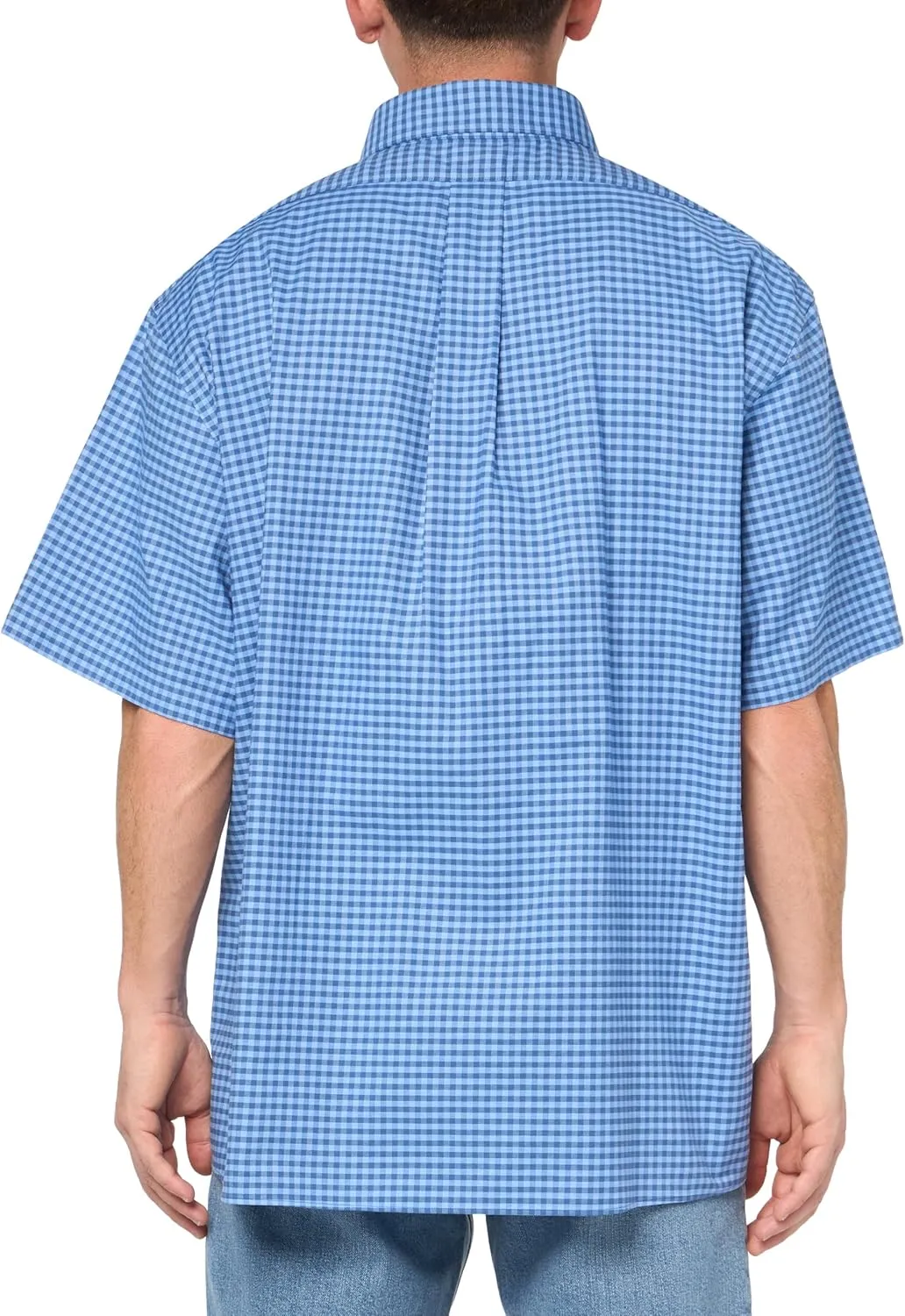 Brooks Brothers Men's Non-Iron Button Down Stretch Oxford Short Sleeve Sport Shirt