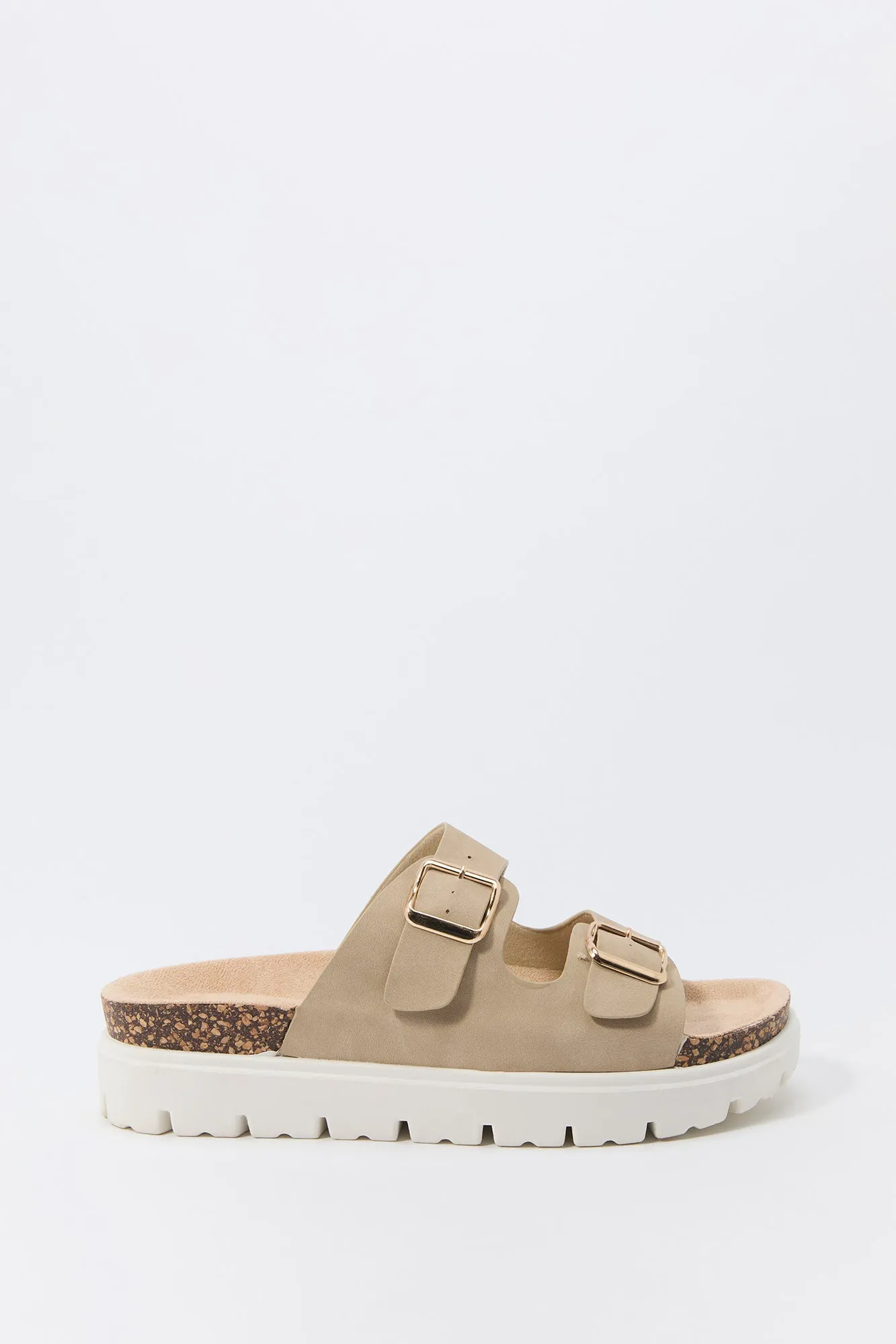 Buckled Platform Cork Sandal