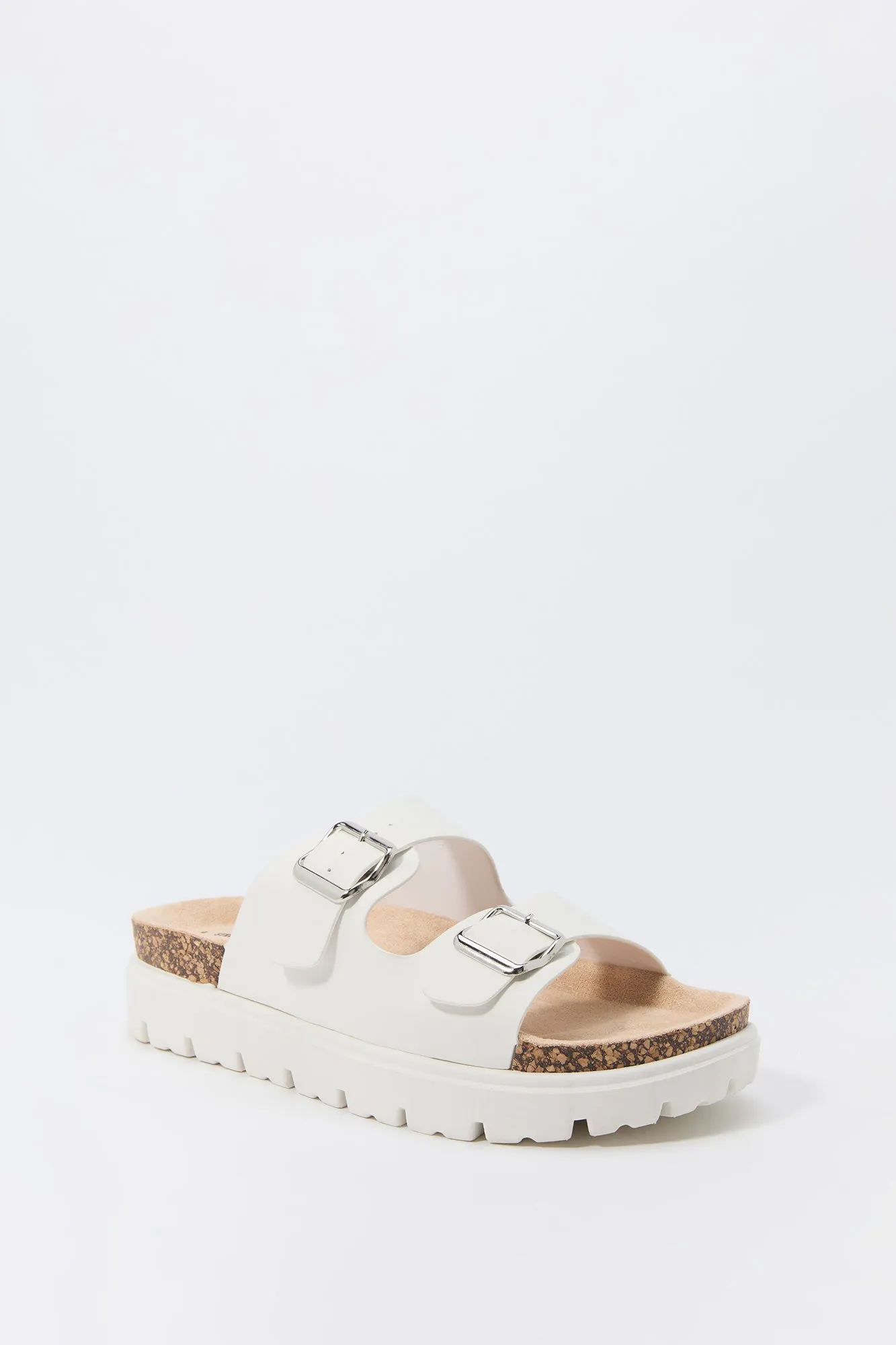 Buckled Platform Cork Sandal