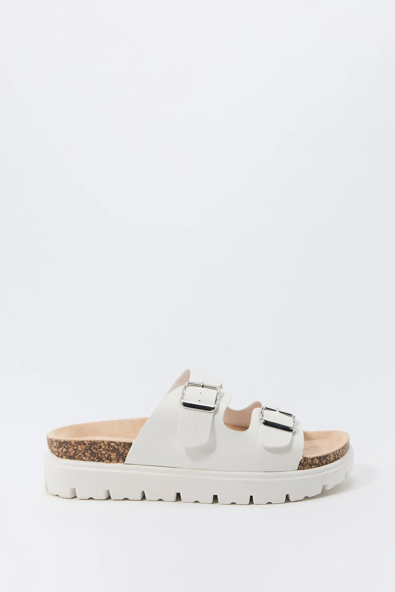 Buckled Platform Cork Sandal