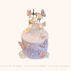 Butterfly Garden Cake