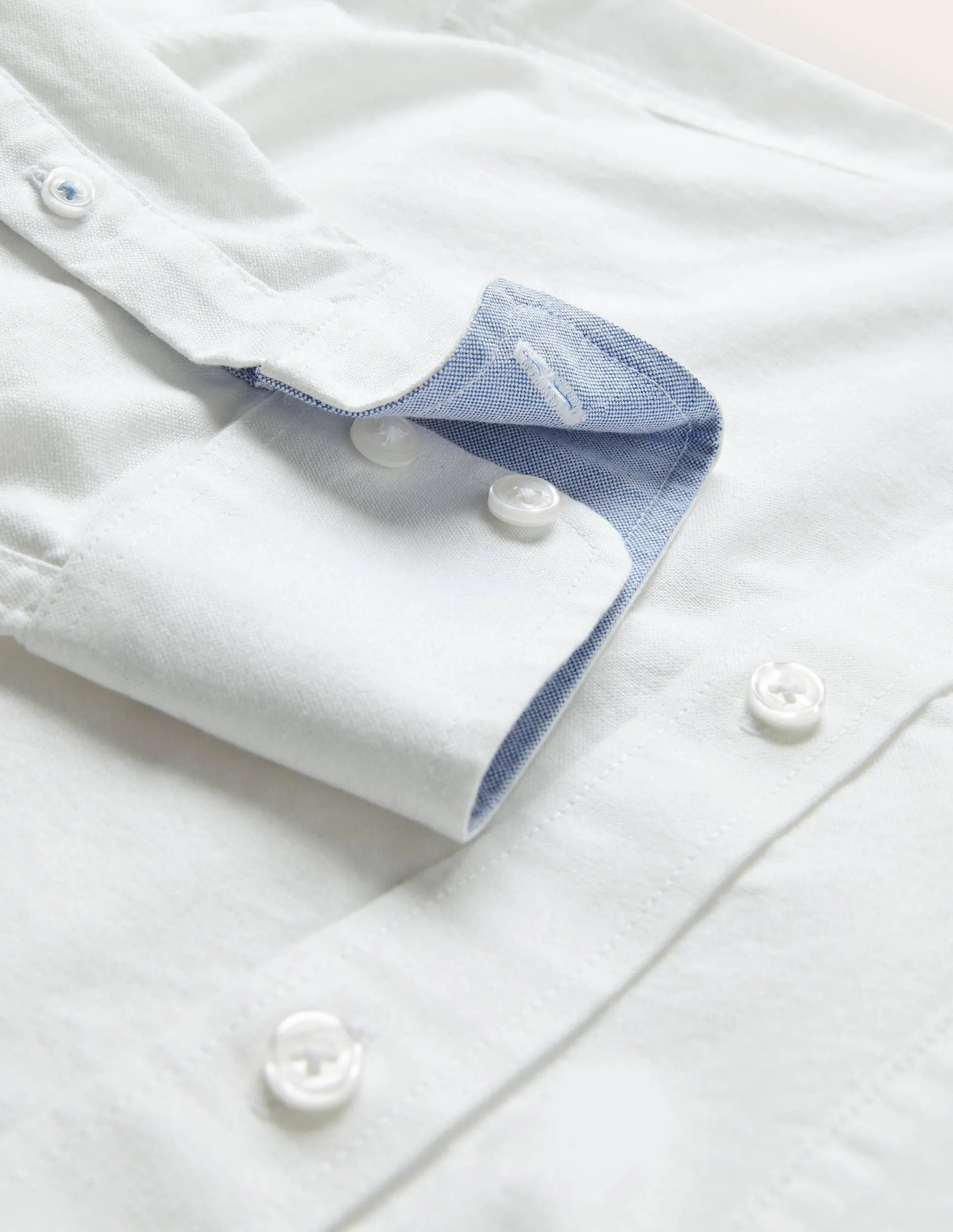 Button Down Oxford Shirt-Oxford White