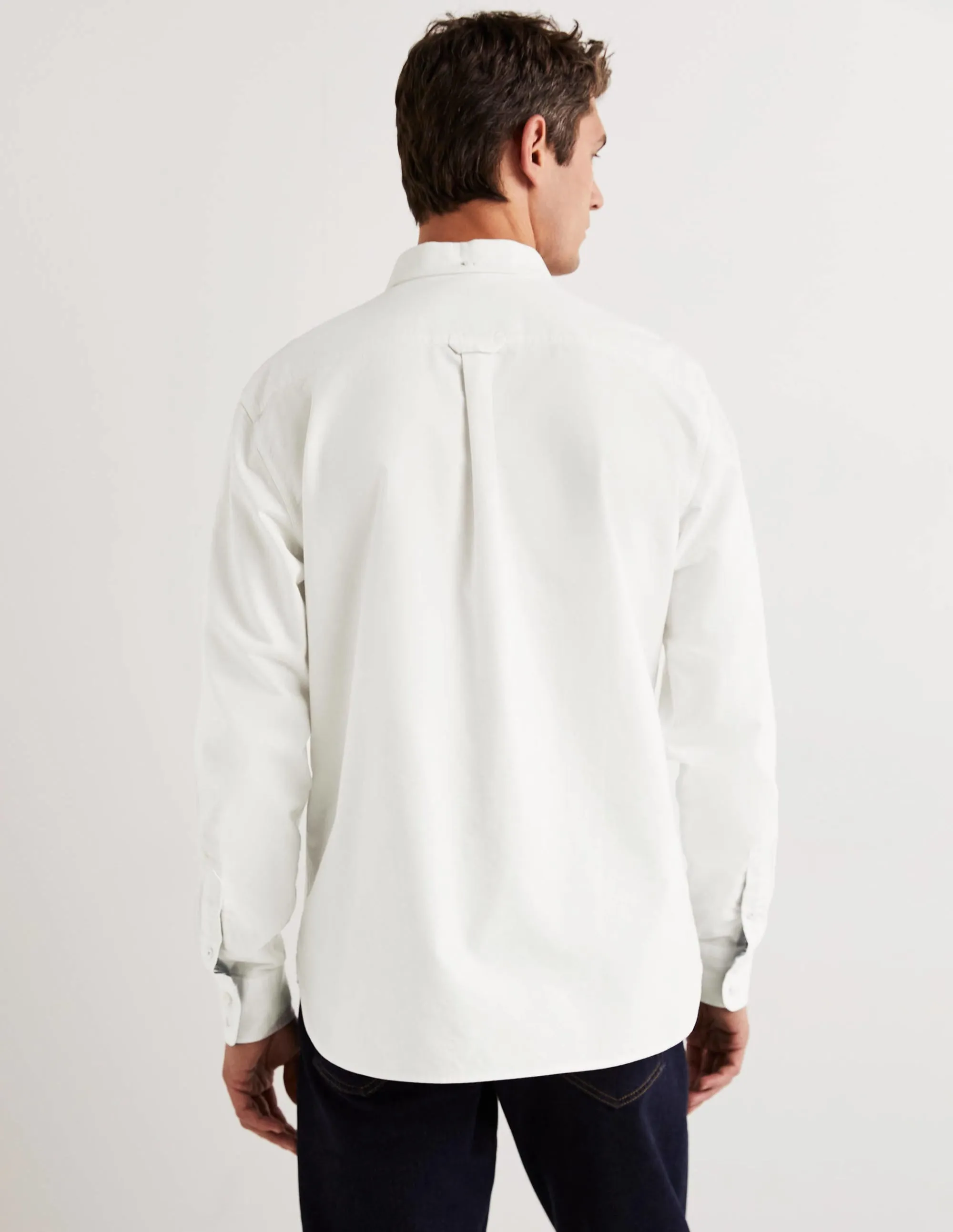 Button Down Oxford Shirt-Oxford White