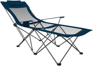 Camping Chair Outdoor Chair Foldable Chair Portable Camping Chair With Footrest Mesh Backrest Folding Reclining Lunch Break Bed Sitting Lying Dual-Purpose Beach Seat Folding Camping Chair ( Color : D