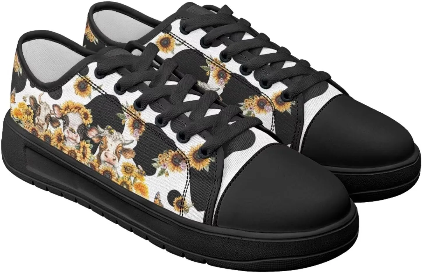 Canvas Shoes Fashion Sneakers for Women Casual Tennis Shoes with Non Slip EVA Sole Low Top Walking Footwear