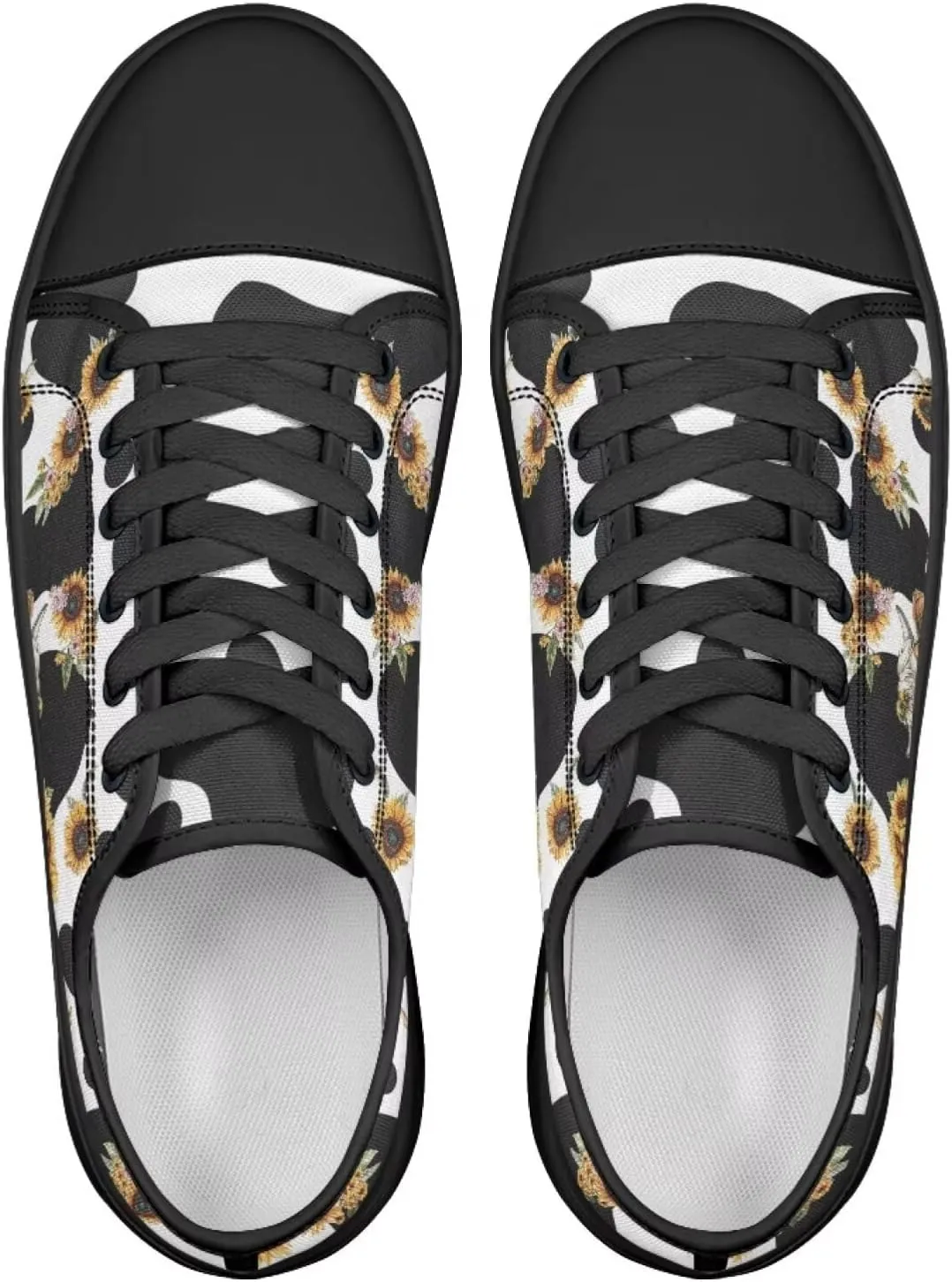 Canvas Shoes Fashion Sneakers for Women Casual Tennis Shoes with Non Slip EVA Sole Low Top Walking Footwear