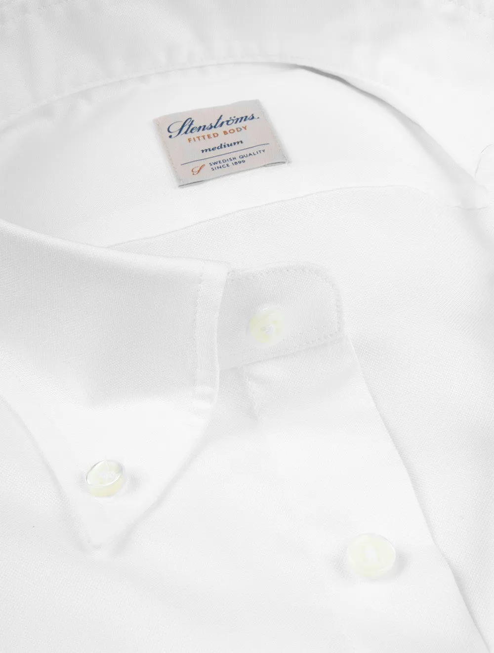 Casual Blend Fitted Shirt White