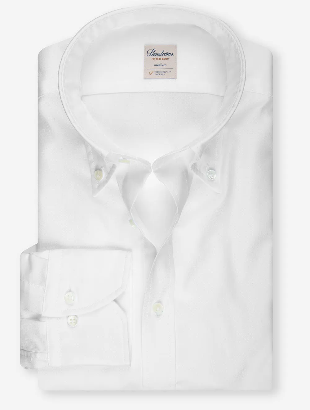 Casual Blend Fitted Shirt White
