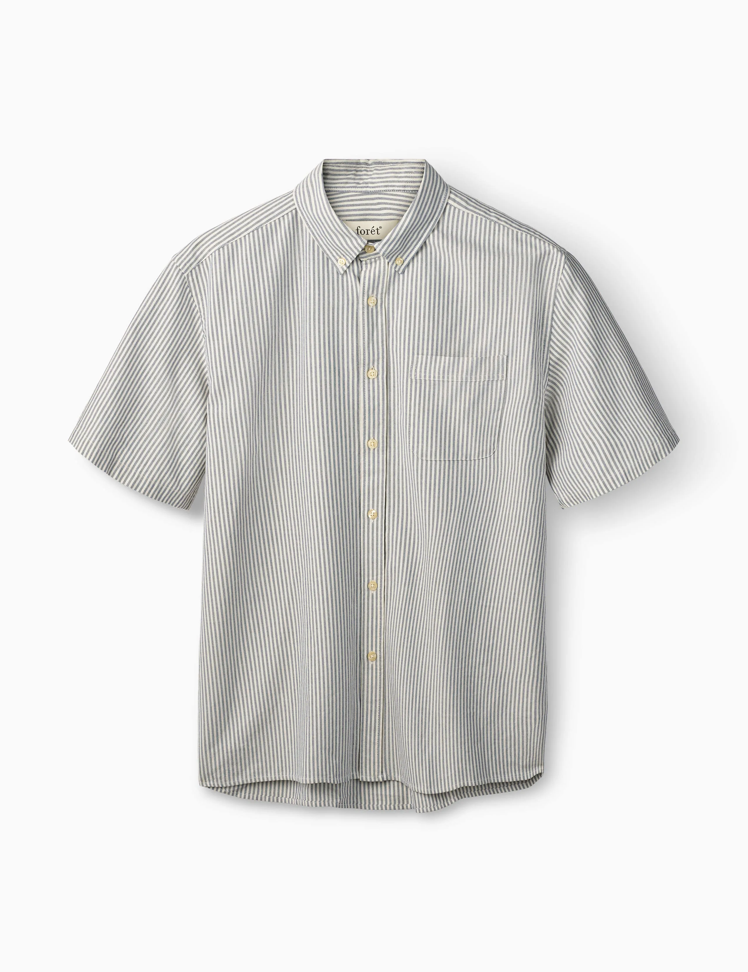 CEDAR OXFORD SHIRT - BLUE STRIPE