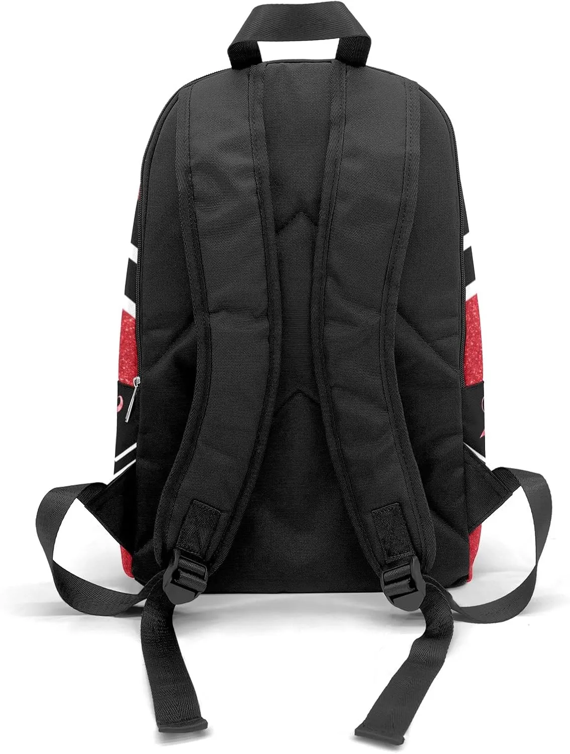 Cheerleader Red Personalized Backpack for Teen Custom Travel Backpack for Boys Girs Bookbag Casual Bag Name Gift, Design 13, EU5566SS