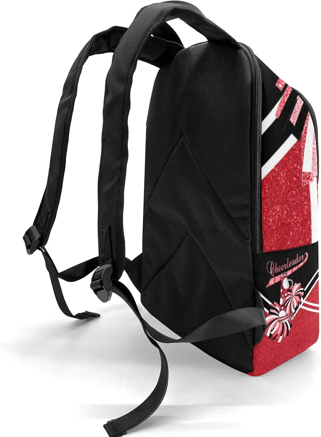 Cheerleader Red Personalized Backpack for Teen Custom Travel Backpack for Boys Girs Bookbag Casual Bag Name Gift, Design 13, EU5566SS