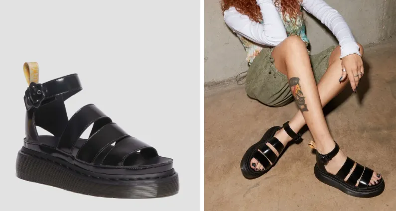 Clarissa Quad Flower Dr Martens Sandal