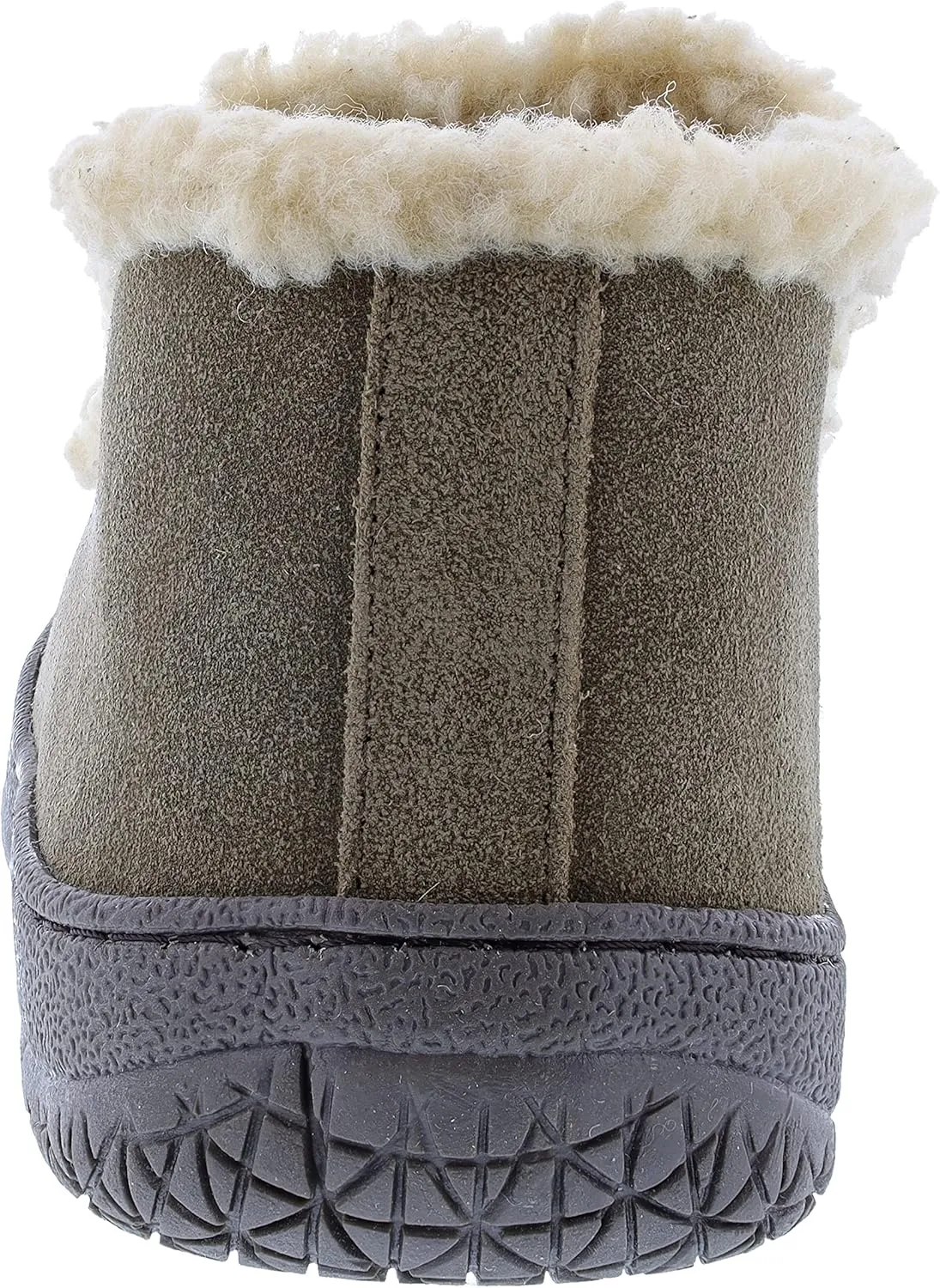 Clarks Men's Suede Leather Sherpa Lined Ankle Bootie Slippers, JMH1952 - Indoor/Outdoor Slip-Ons - Comfy & Durable Ankle Boots with Plush Lining Padded Insole & Gripped Rubber Outsoles